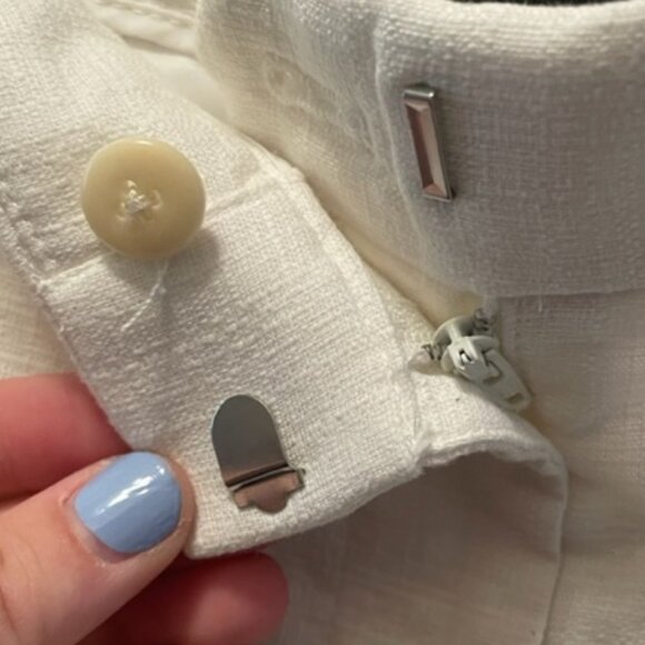 J. Crew Scallop-Hem White Shorts - Picture 4 of 5